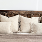 POSITANO - Set of 2 Natural Cushion Covers with fringes