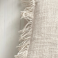 POSITANO - Set of 2 Natural Cushion Covers with fringes