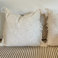 POSITANO - Set of 2 Natural Cushion Covers with fringes