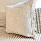 POSITANO - Set of 2 Natural Cushion Covers with fringes