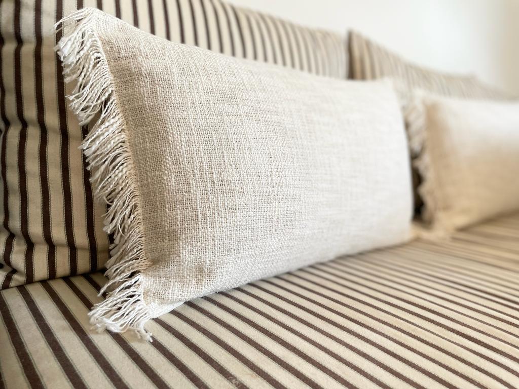 POSITANO - Set of 2 cushion covers with fringes