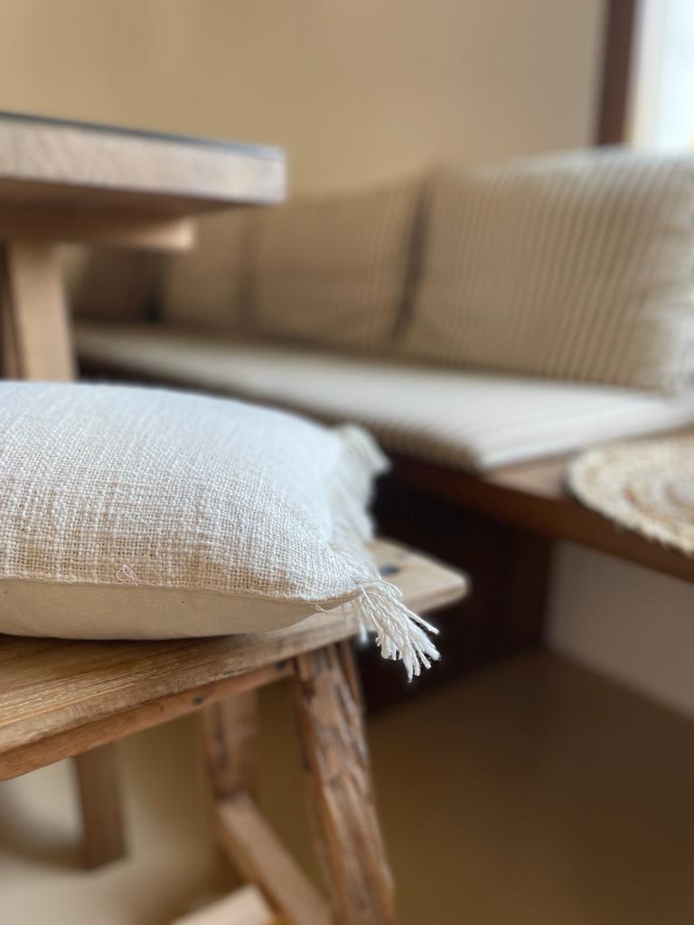 POSITANO - Set of 2 cushion covers with fringes